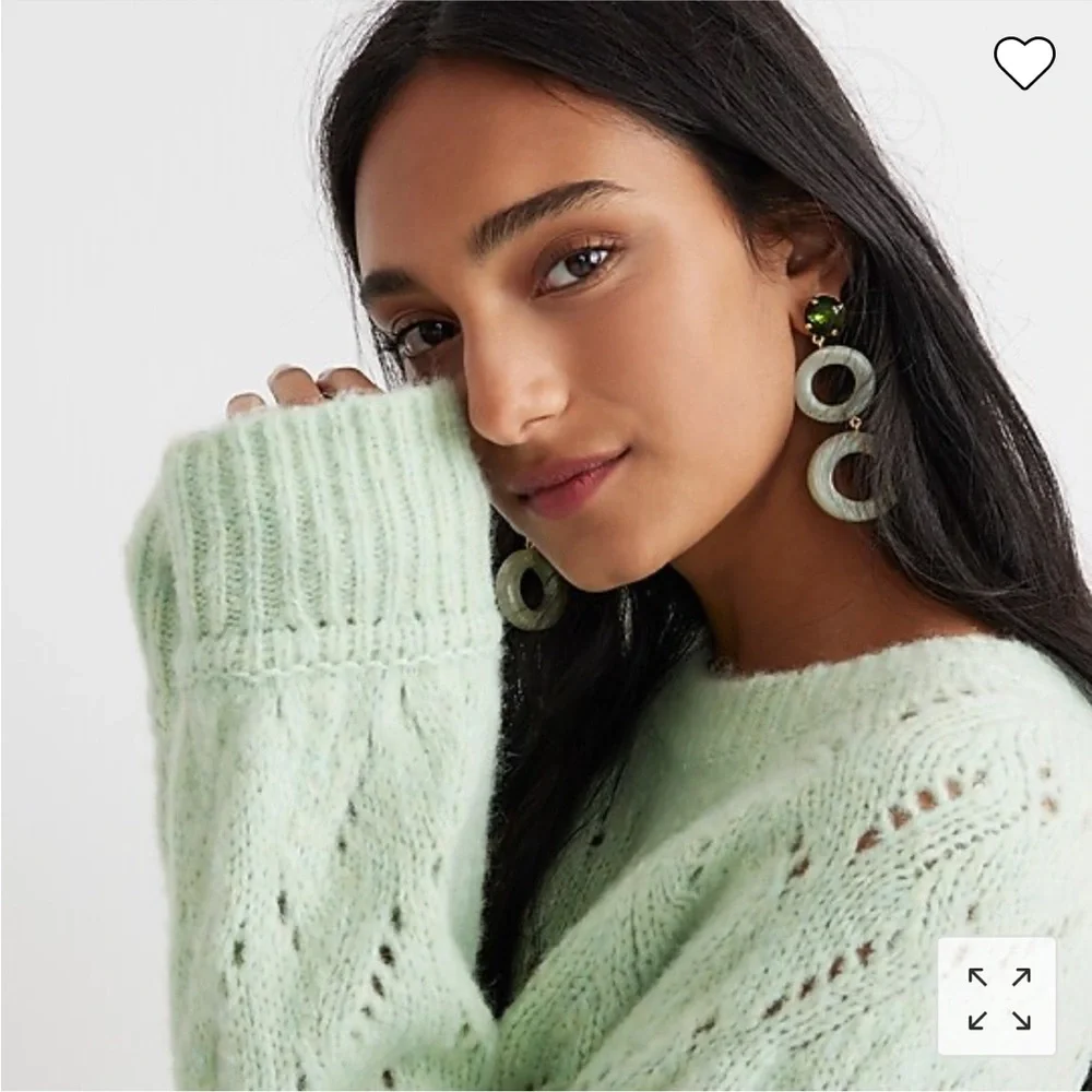 J.Crew Pointelle crewneck sweater